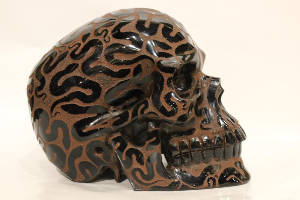 Pre-Columbia Style Skull, All Carved w (1 of 8)