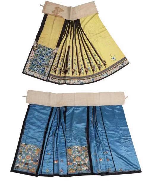 Chinese Silk Embroidery Skirt: Chinese Silk Embroidery Skirt. Good condition
