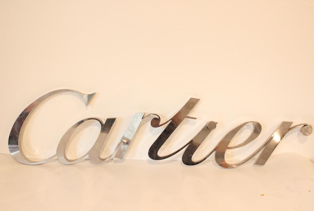 Original Cartier Logo: 31" L