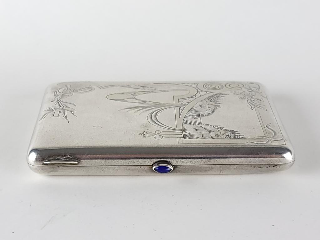 Large 19C Russian Silver Cigarette Case (1 of 6)