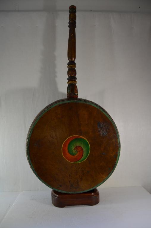 Chinese antique big drum wooden base (1 of 13)