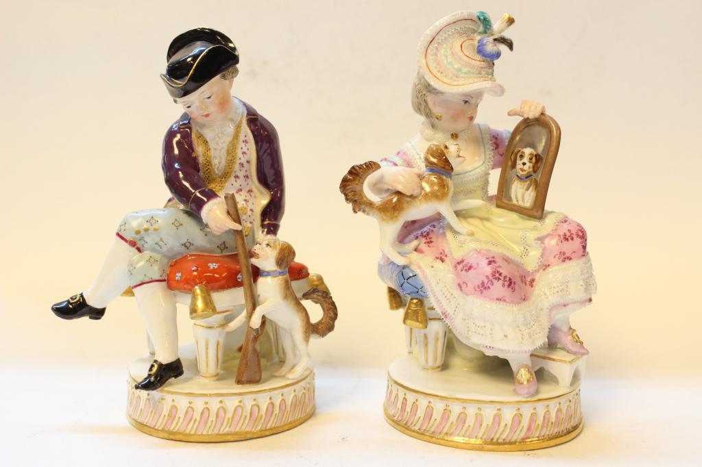 Two Meissen Figurines (1 of 9)