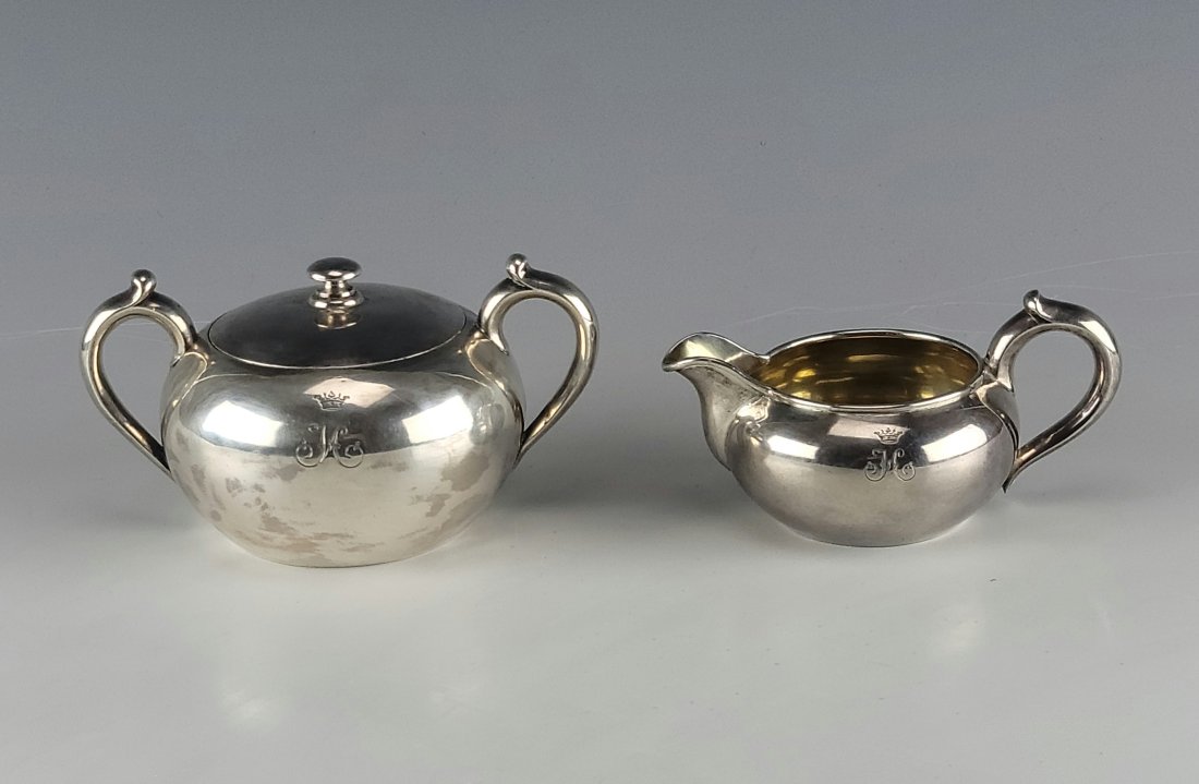 19C Russian Silver Sugar Creamer Set Sazikov 1867 (1 of 7)