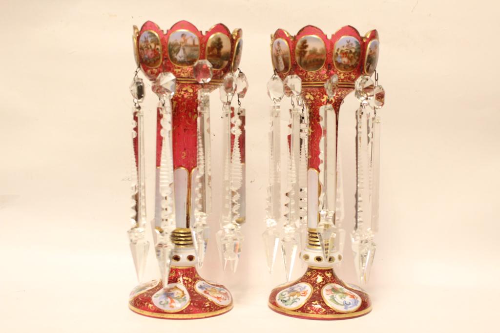 Pair of French Royal Vienna Luster (1 of 11)