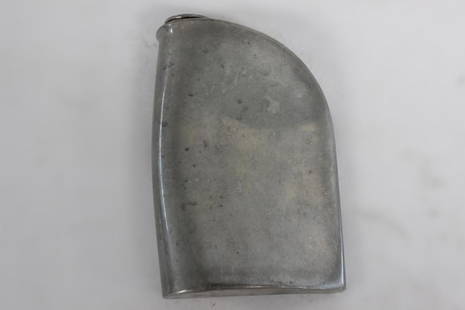 England Hand Made Pewter Flask: 12.5cm H Please note the absence of a condition report does not imply that there are no condition issues with this lot. Please contact us for a