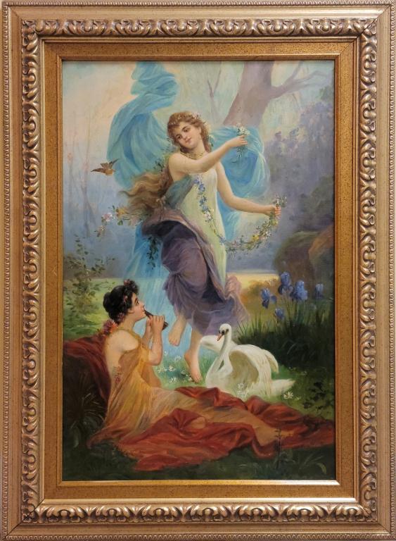 19C Oil Canvas Mythological Painting (1 of 7)