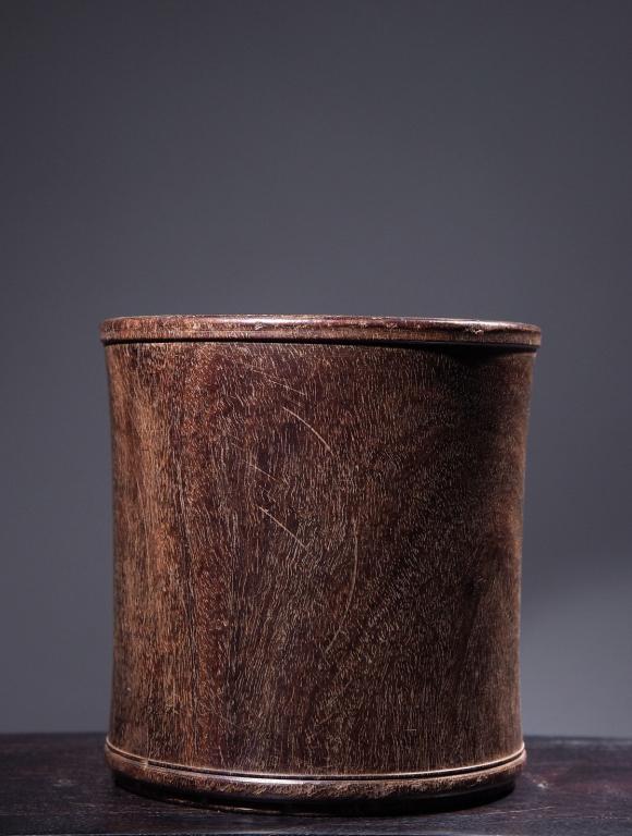 Chinese Zitan Wood Brushpot (1 of 6)