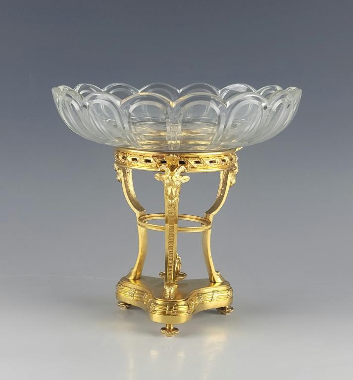19C French Bronze Baccarrat Crystal Centerpiece (1 of 7)