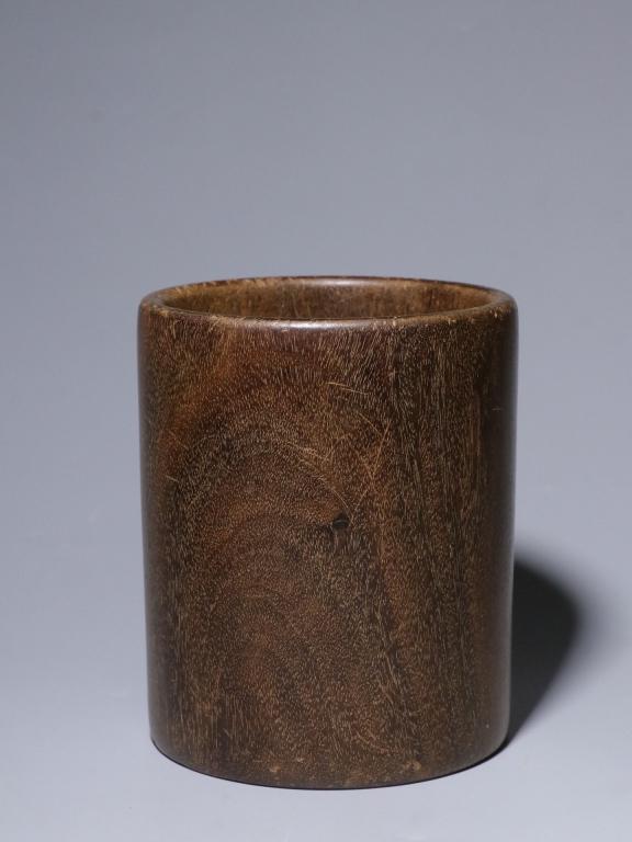 Chinese Zitan Wood Brushpot (1 of 9)