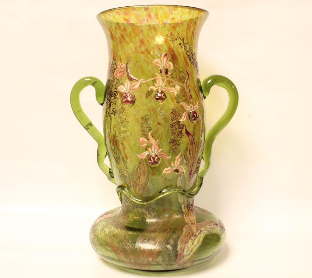 Cristallerie Emile Galle Two Handle Vase (1 of 8)