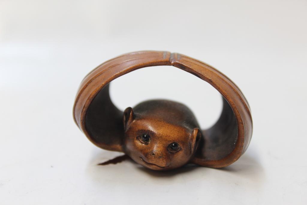 A Huangyang Wood Carved Netsuke (1 of 3)