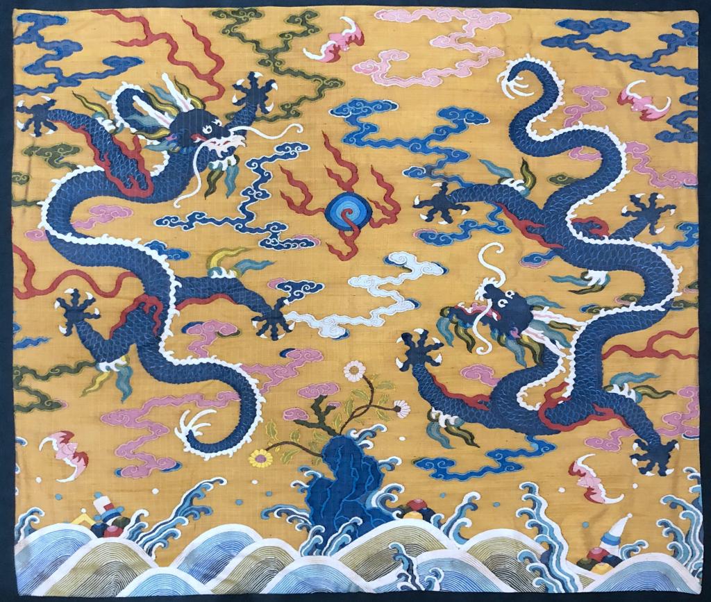 Large Chinese Silk Embroidery (1 of 4)