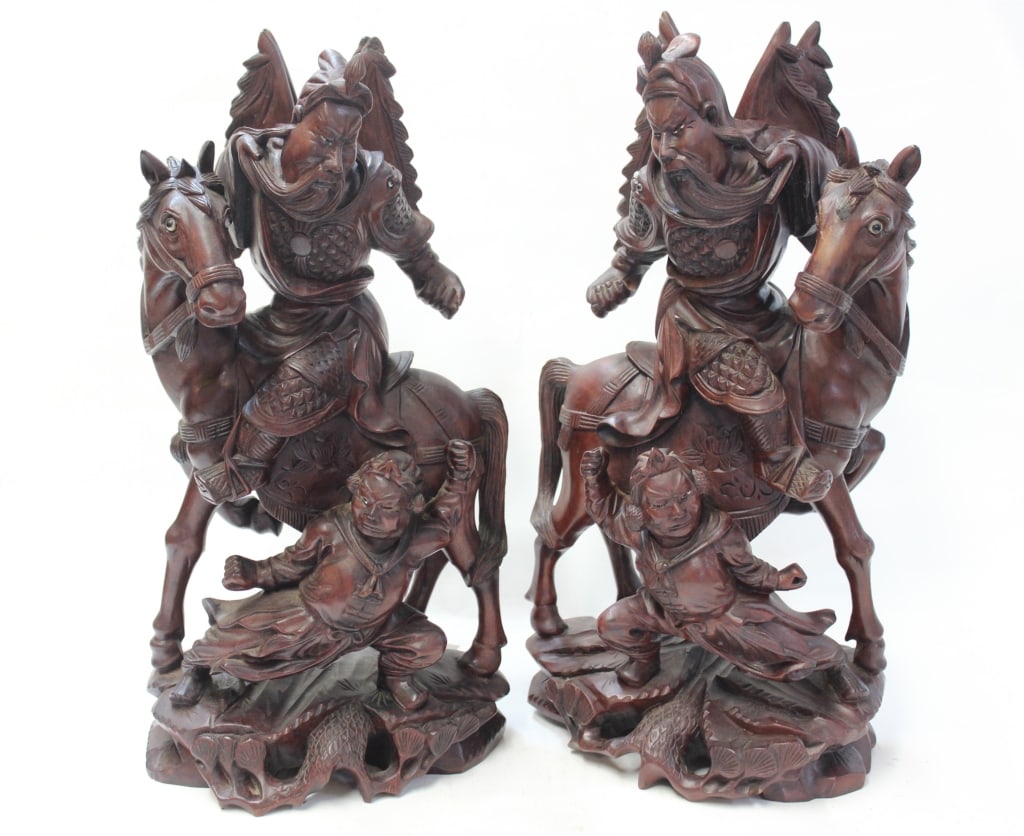 Two Chinese Wood Carved (1 of 9)