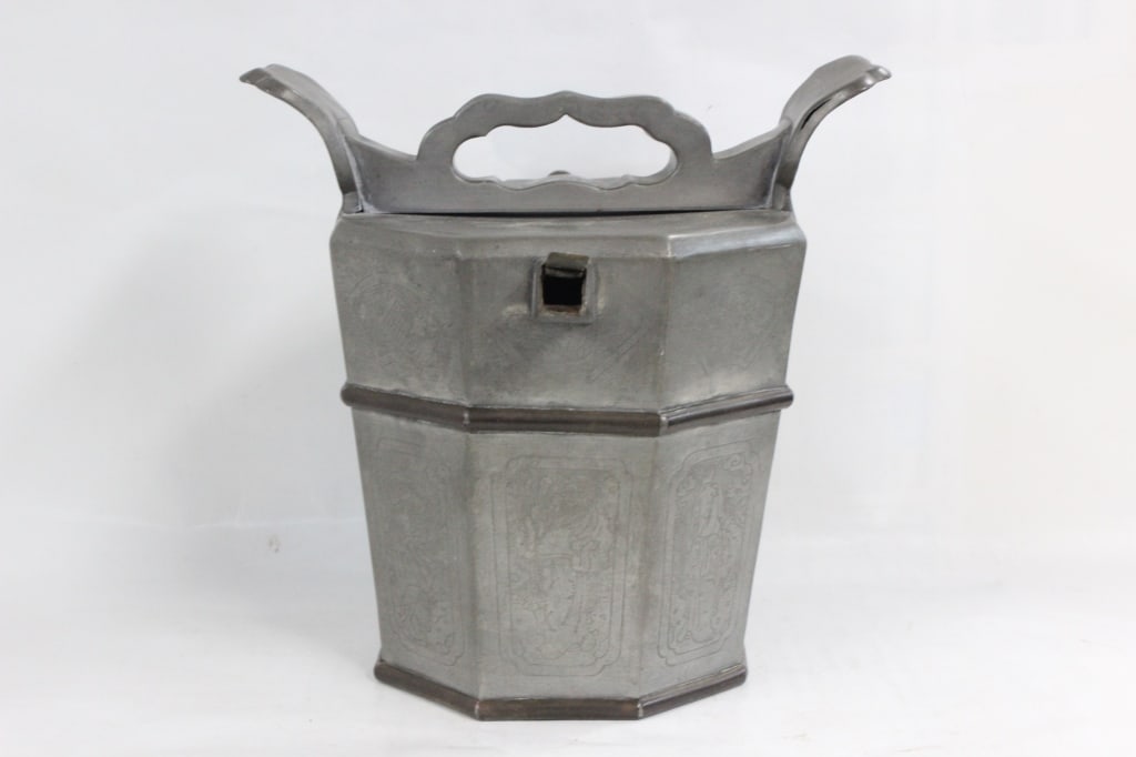Unusual Chinese Pewter Teapot (1 of 9)