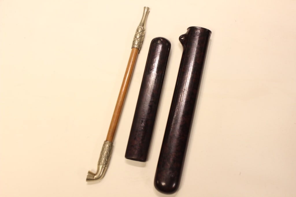 Japanese Kiseru Tobacco Smoking Pipe and Case (1 of 5)