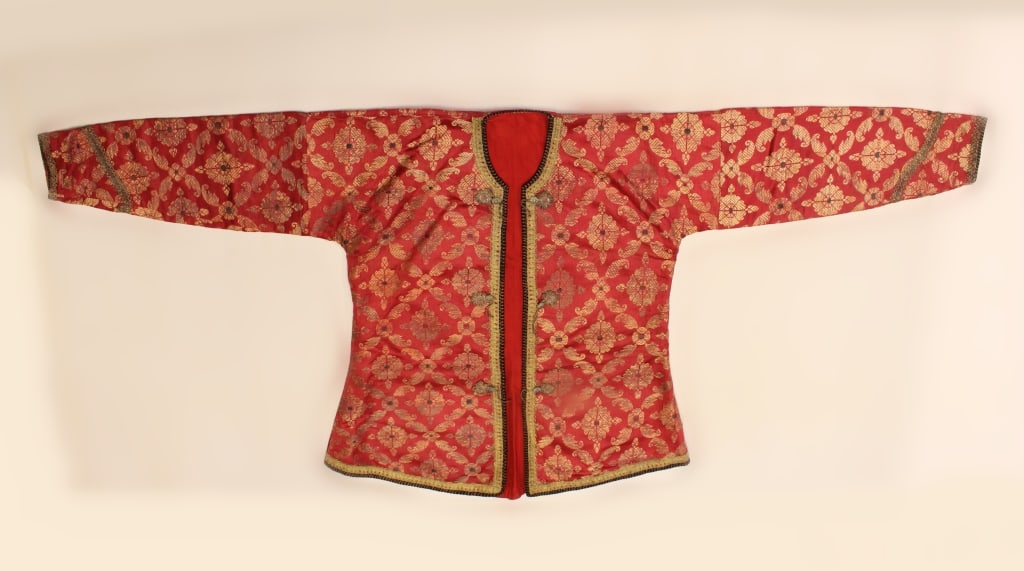 Antique Handmade Middle East Vest: Antique Handmade Middle East Vest . 25" by 54" Please note the absence of a condition report does not imply that there are no condition issues with this lot. Please contact us for a detailed condition