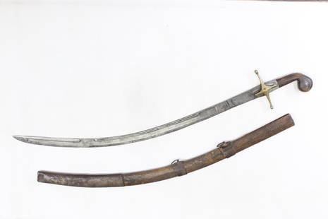 Antique Ottoman Sword Islamic Damascened Shamshir: Antique Ottoman Sword Islamic Damascened Shamshir Sword. Dimensions:39" L Overall, 33" L Blade Please note the absence of a condition report does not imply that there are no condition issues with