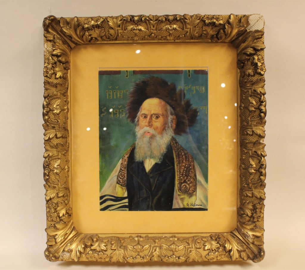 Oil on Copper of Arabic Man in Old Frame (1 of 5)