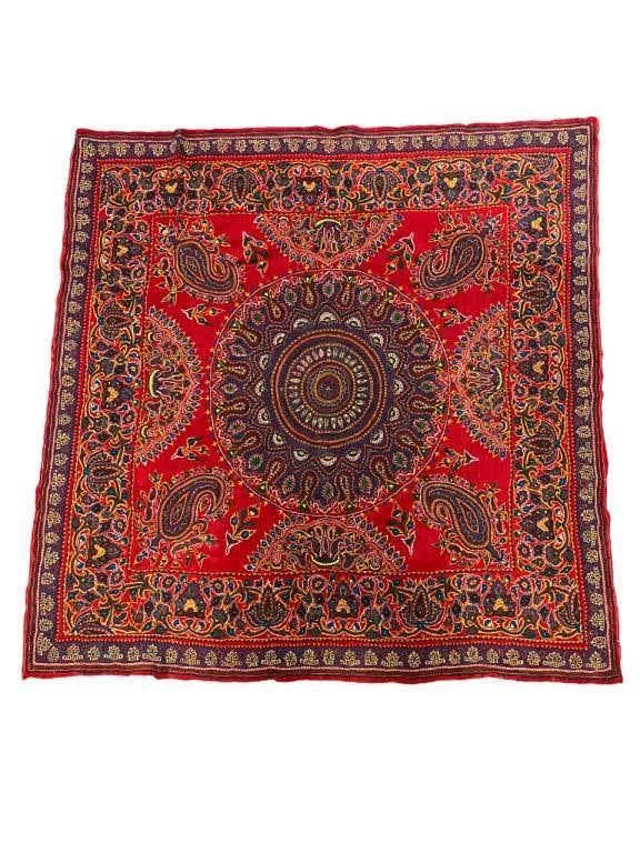 Handmade Persian Tablecloth,Circle 1900 (1 of 5)