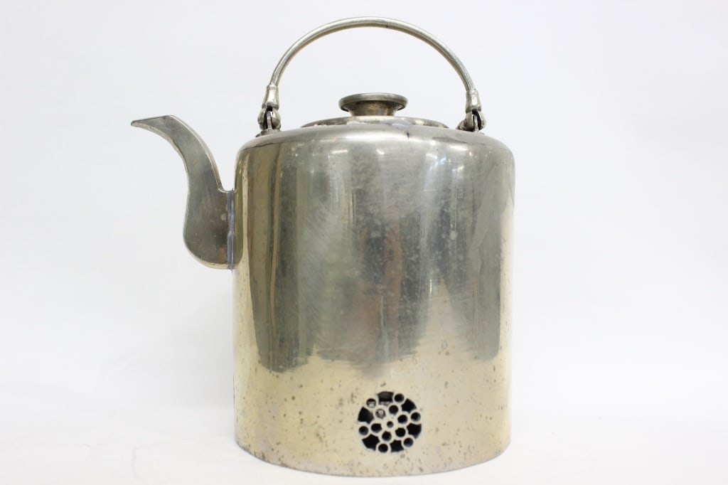 Chinese Brass Warmer Teapot (1 of 6)