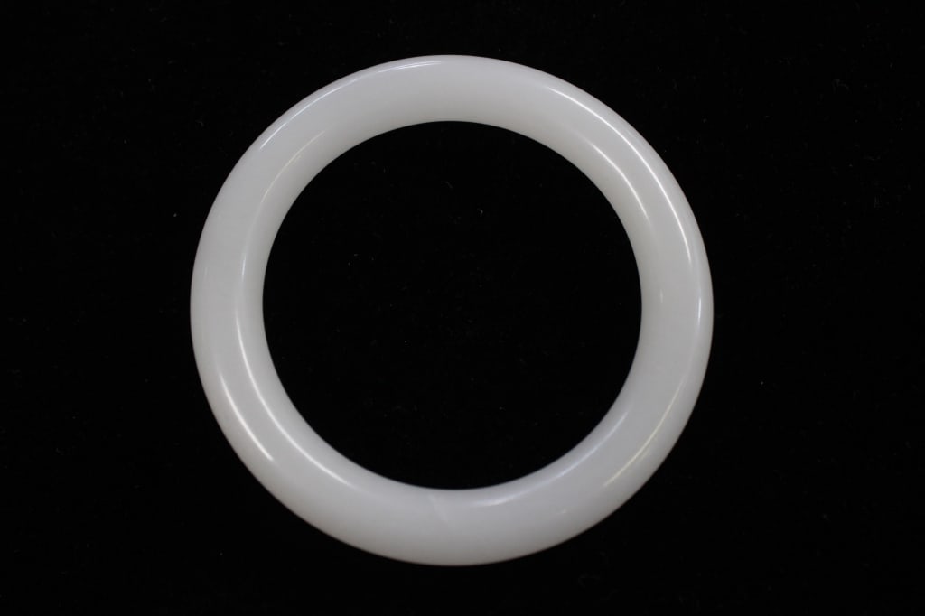 Chinese White Jade Bangle (1 of 3)