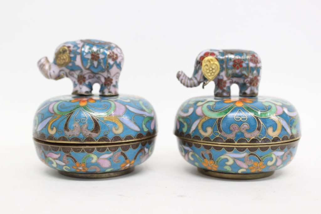 Two Chinese Cloisonne Music Box (1 of 7)