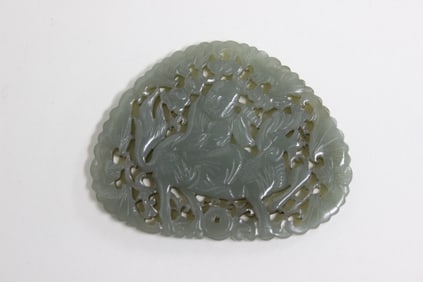Chinese Jade Carved Plaque