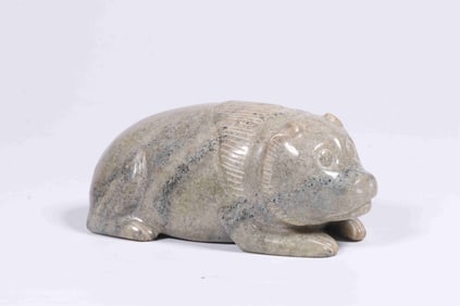 Chinese Jade Carved Bear