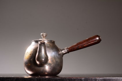 Japanese Silver Teapot w Hallmark