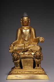 Chinese Gilt Bronze Buddha