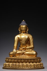 Chinese Gilt Bronze Buddha