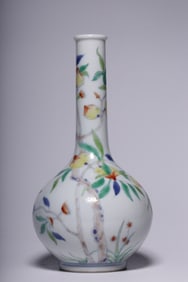 Chinese Famille Rose Porcelain Vase,Mark