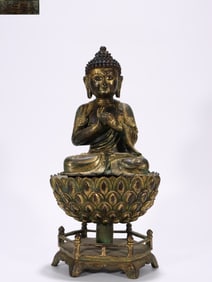 Chinese Gilt Bronze Buddha