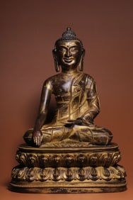 Chinese Gilt Bronze Buddha