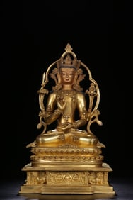 Chinese Gilt Bronze Buddha