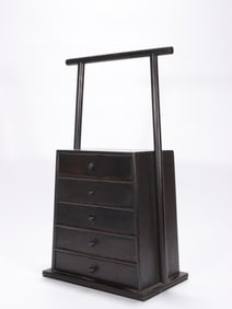 Chinese Zitan Wood Medicine Cabinet