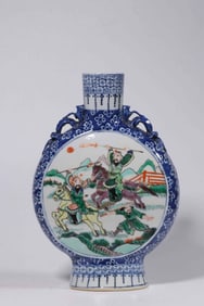 Chinese Famille Rose Porcelain Moonflask