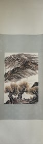 Chinese Ink Color Scroll Painting ,Signed