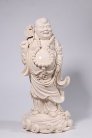 Chinese White Glazed Porcelain Buddha
