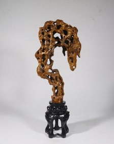 Chinese Huangyang Wood Carved Sculpture