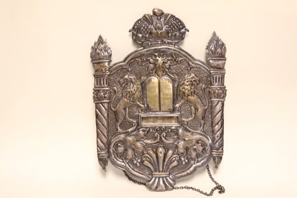 19th.C Polish Brass Plaque