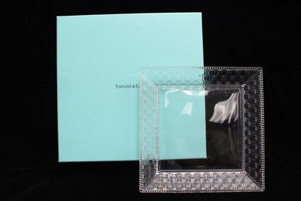 Tiffany &Co Clear Glass Tray