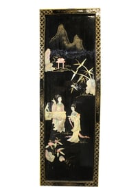 Chinese Lacquer Wood Panel