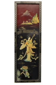 Chinese Lacquer Wood Panel