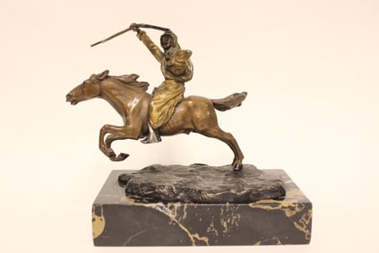 Antique Vienna Bronze Arab Warrior on Horse