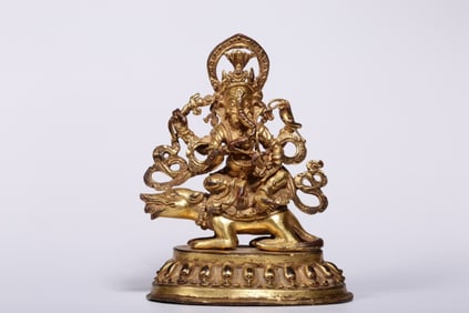 Chinese Gilt Bronze Buddha