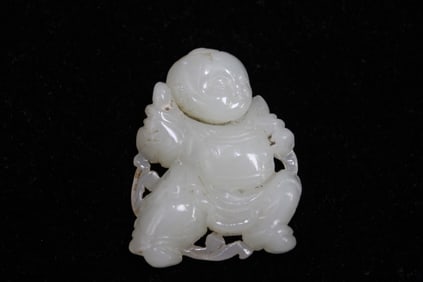 Chinese Jade Carved Boy
