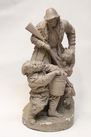 Large Ceramic Sculpture of "Rip Van Winkle"