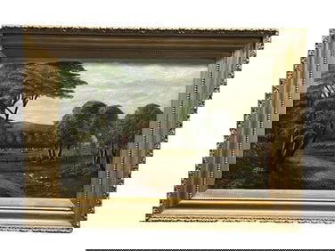 "J.Frirbank Buxton" ,Landscape Oil Painting