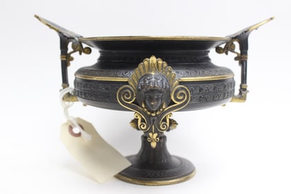 Bronze Bowl w Figural